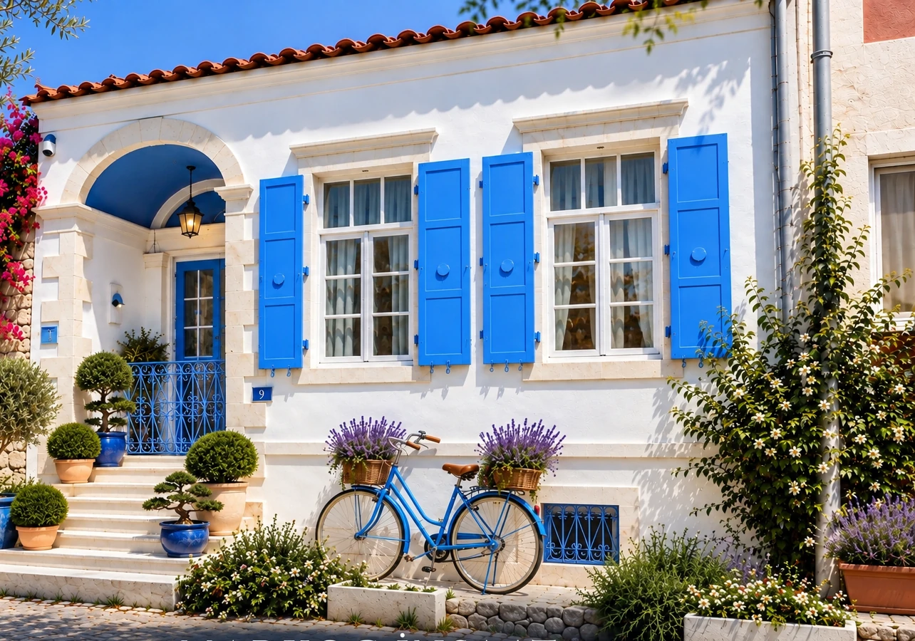 Aegean heritage villa restoration, facade and landscape project – ArcCasa